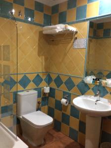 Koupelna v ubytování Boutique Hotel Pueblo