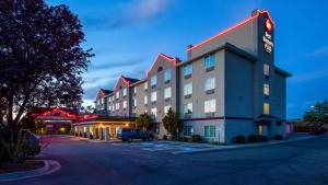 a rendering of a hotel with a parking lot at Best Western Plus Liberty Lake Inn in Spokane Valley