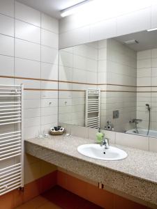 Koupelna v ubytování Hotel Tatra