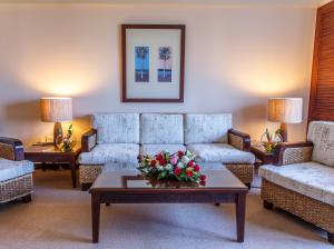 Posezení v ubytování Danat Jebel Dhanna Resort