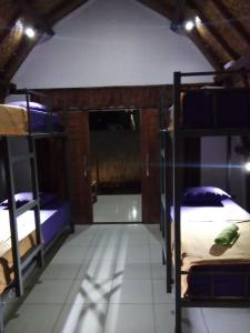 Poschodová posteľ alebo postele v izbe v ubytovaní Bale Hostel