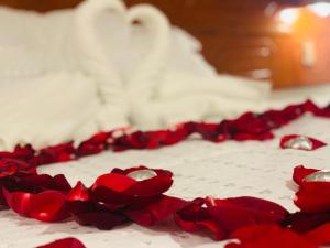 Ένα ή περισσότερα κρεβάτια σε δωμάτιο στο Hotel Daylu