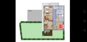 Plan piętra w obiekcie Apart 83