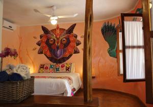 Letto o letti in una camera di Hotel Zentik Project & Saline Cave