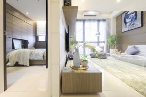 BV Taipei 大安G馆客房内的一张或多张床位