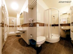 Koupelna v ubytování Hotel Otakar