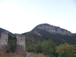 an old castle on the side of a mountain at Dalko in Borjomi