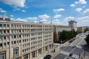Výhľad na mesto Varšava alebo výhľad na mesto priamo z apartmánu