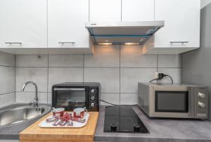 Kuchyň nebo kuchyňský kout v ubytování Apartment Radja