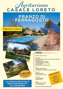 a collage of photos of a woman in a hat at Agriturismo Casale Loreto in Corchiano