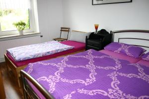 Postel nebo postele na pokoji v ubytování Am Buchenberg