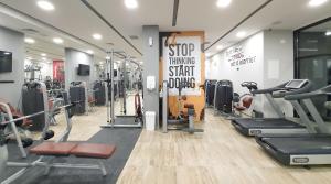 Fitness centrum a/nebo fitness zařízení v ubytování NB Hotel&Spa