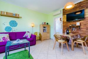 TV a/nebo společenská místnost v ubytování Villa La Vagabonda Apartment