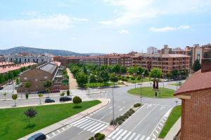an aerial view of a street in a city at Alda Ciudad de Soria in Soria