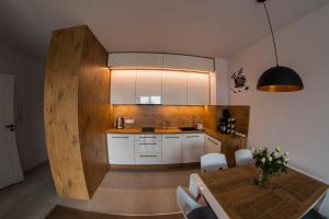 Kjøkken eller kjøkkenkrok på Morze-kwatery Apartament Bel Mare