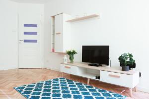 TV a/nebo společenská místnost v ubytování Chill & Explore by Cooee Apartments