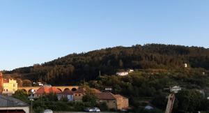 a town on a hill with houses and trees at Casa do Pelourinho in Vouzela