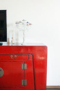 TV a/nebo společenská místnost v ubytování Locanda Antico Borgo