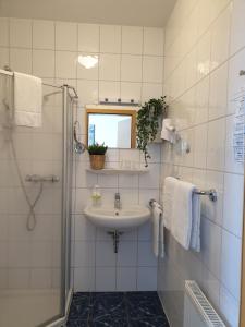 Koupelna v ubytování Hotel Blischke