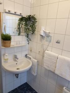 Koupelna v ubytování Hotel Blischke + 37 fotografií