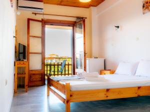 Voodi või voodid majutusasutuse ZagaMilos Hotel toas