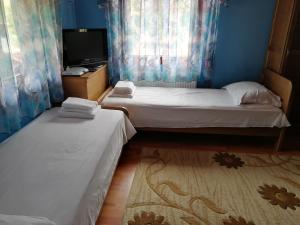 Ein Bett oder Betten in einem Zimmer der Unterkunft Guest House Tsveti-Trqvna