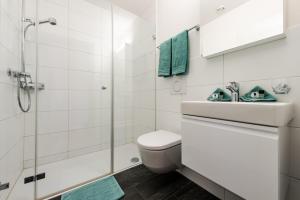 Koupelna v ubytování Hotel Rubus