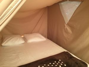 Postel nebo postele na pokoji v ubytování Camping Le Canoë