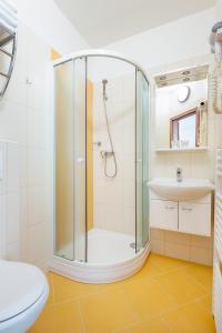 Koupelna v ubytování Hotel Bon