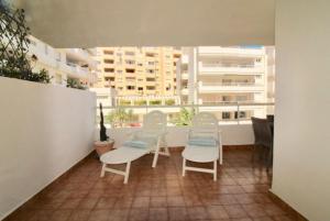 Balkón nebo terasa v ubytování PUERTO ESTEPONA