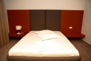 Un pat sau paturi într-o cameră la Casa Budisteanu