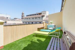 Balkon lub taras w obiekcie Esparteros Ático Premium