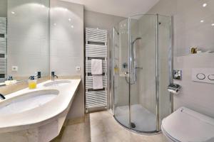 Koupelna v ubytování Hotel Mühle Mayer
