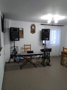 Televiisor ja/või meelelahutuskeskus majutusasutuses Pensiunea Luminita