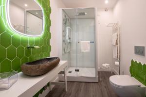 Koupelna v ubytování DIAMOND SUITE