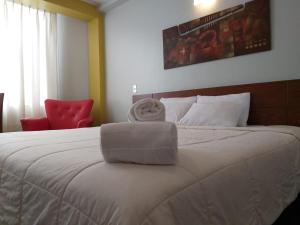 Cama ou camas em um quarto em Hotel Sumaq Inn Sac
