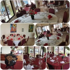 A restaurant or other place to eat at Hotel Santos Pina