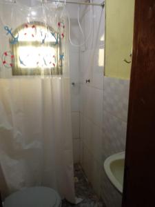 Koupelna v ubytování residência móvel em marica