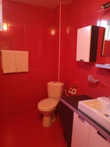Koupelna v ubytování Vival Hotel