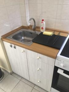 Kuchyň nebo kuchyňský kout v ubytování Nikoletta's Studio