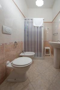 Koupelna v ubytování Dafne B&B