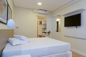 TV a/nebo společenská místnost v ubytování Hotel Domani