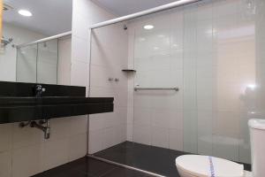 Koupelna v ubytování Hotel Domani