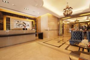 Ο χώρος του λόμπι ή της ρεσεψιόν στο The Metro Hotel Taichung