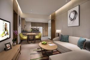 Zona de estar de Citadines Songshan Lake Dongguan