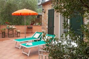 Patio alebo iná vonkajšia časť ubytovania Agriturismo Valcrosa