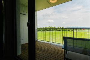 Balkón nebo terasa v ubytování WUD hotel