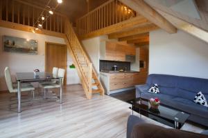 Kuchyň nebo kuchyňský kout v ubytování B&B Ferienhof am See