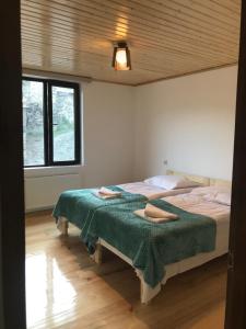 Un pat sau paturi într-o cameră la GUEST HOUSE ,, MEMORY''