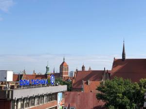 Widok na miasto Gdańsk z tego apartamentu